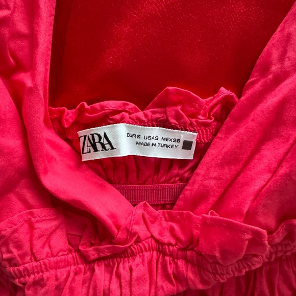 Zara Fuchsia Ruffled Dress - Picture 3 of 3